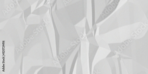 White crumpled paper background texture pattern overlay. wrinkled high resolution arts craft and Seamless white crumpled paper.