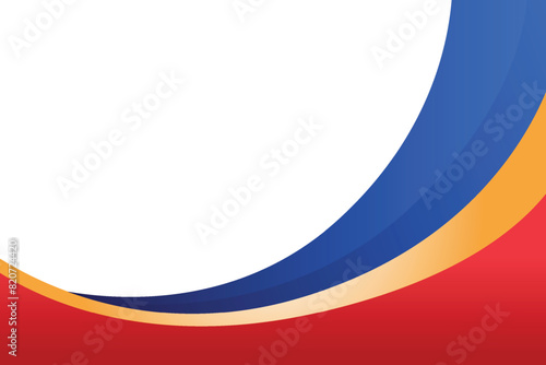 Vector red blue orange background