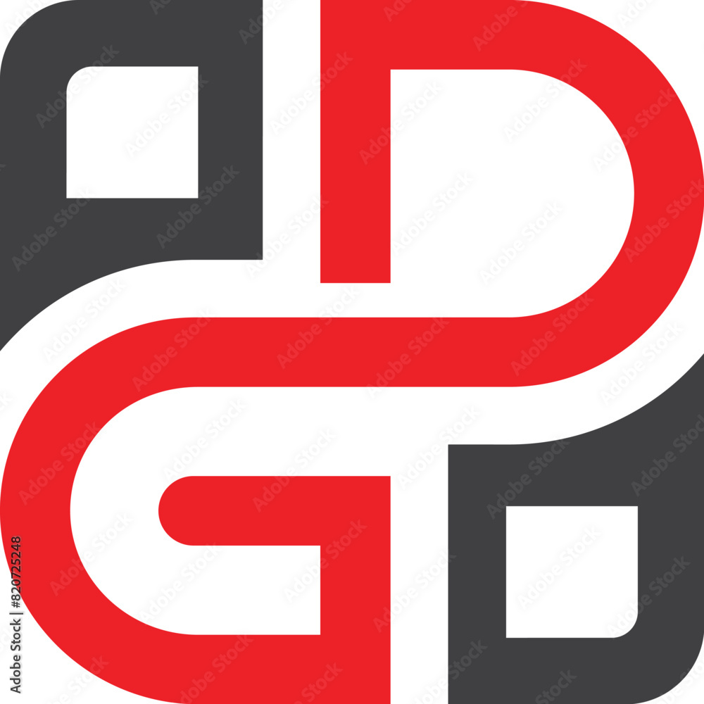 Fototapeta premium GD letter Logo Design Template