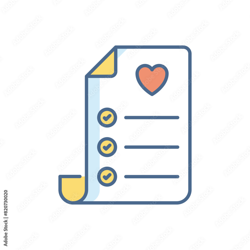 Wishlist vector icon Wishlist vector icon