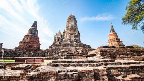 Wat Ratchaburana is an ancient temple over six hundred years old  built during the Ayutthaya period. Located in Ayutthaya Province  Thailand.