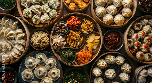 various Chinese delicacies photo