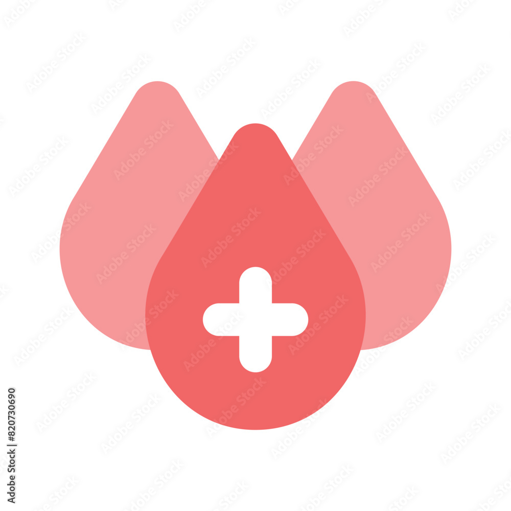 Obraz premium A modern icon of blood donation in editable style