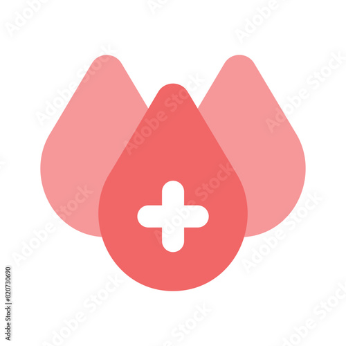 A modern icon of blood donation in editable style
