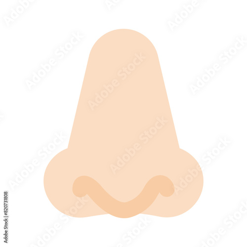 Modern icon of human nose in trendy style