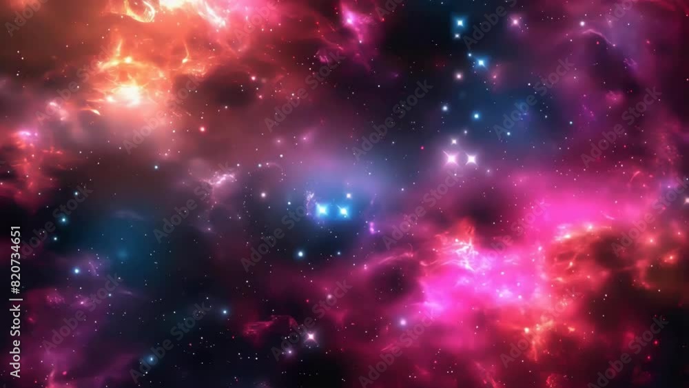 A colorful space background with many stars and a pink cloud. The stars are scattered throughout the background, with some closer together and others further apart A colorful space background with many stars and a pink cloud. The stars are scattered throughout the background, with some closer together and others further apart