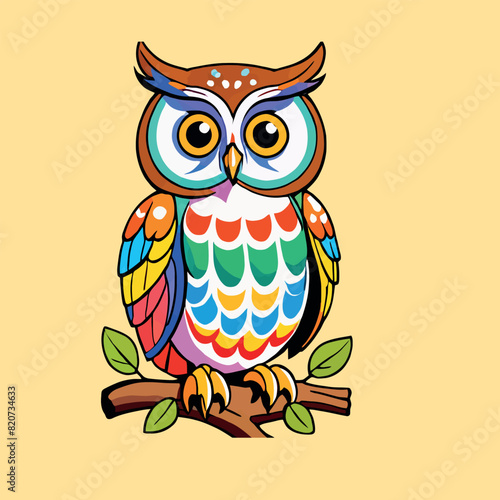 simpatico gufo disegno infantile 02