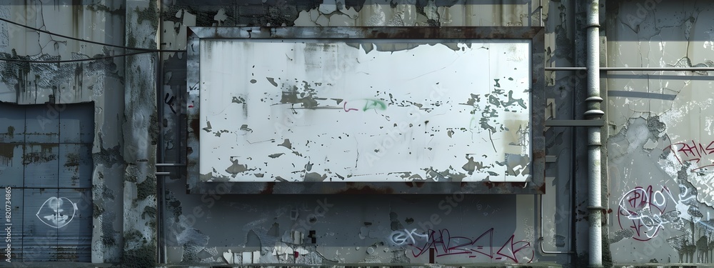 Derelict Billboard on Repurposed Factory Loft A Statement in Social Realism Derelict Billboard on Repurposed Factory Loft A Statement in Social Realism