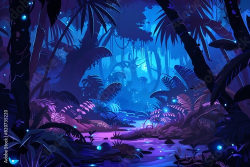 fairy painting jungle background © DudeDesignStudio