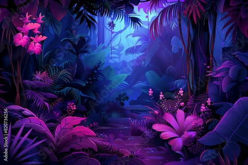 fairy painting jungle background photo