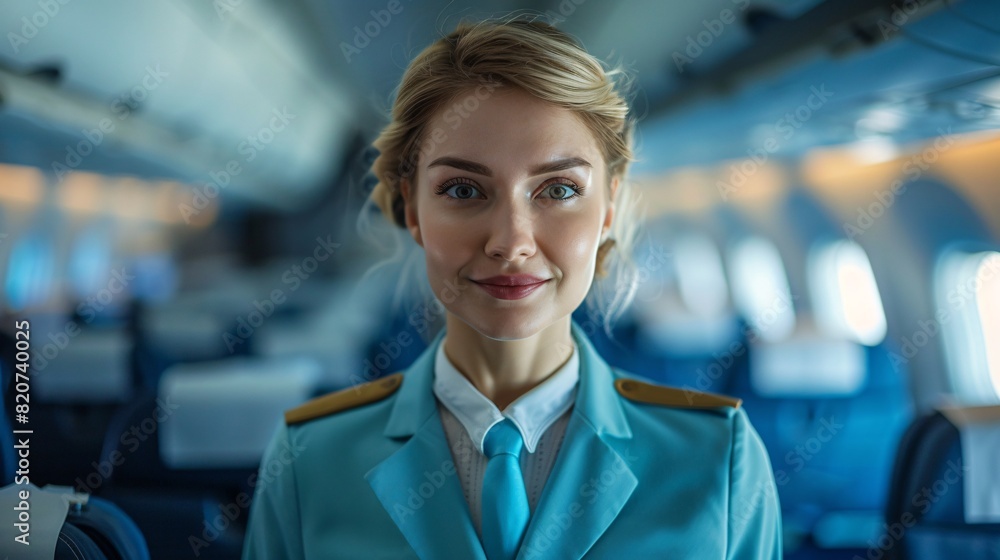 stewardess on board the plane stewardess on board the plane