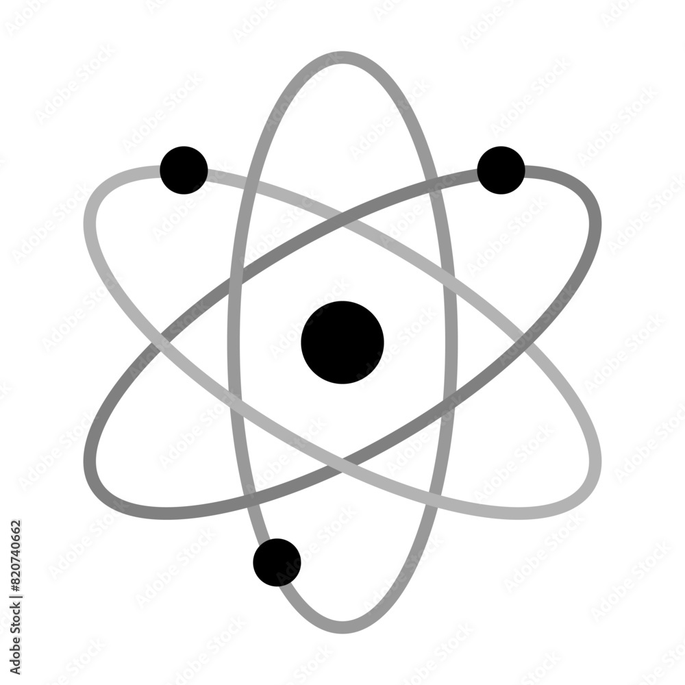 Atom icon clip art. vector illustration Atom icon clip art. vector illustration