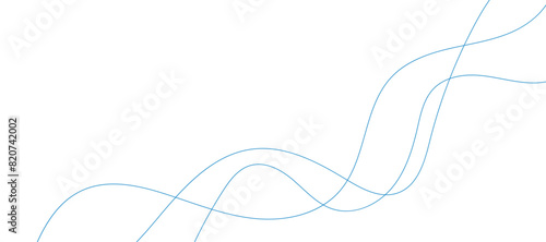 Wave lines vector illustration. Curve wave seamless pattern. Line art striped graphic template.