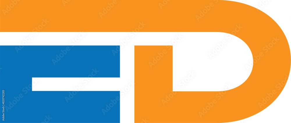 Obraz premium ED letter Logo design for your brand