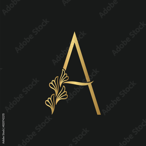 Luxury Letter A logo design