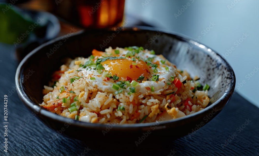 Fried Rice with Vegetables and fried eggs - Chinese Cuisine Fried Rice with Vegetables and fried eggs - Chinese Cuisine