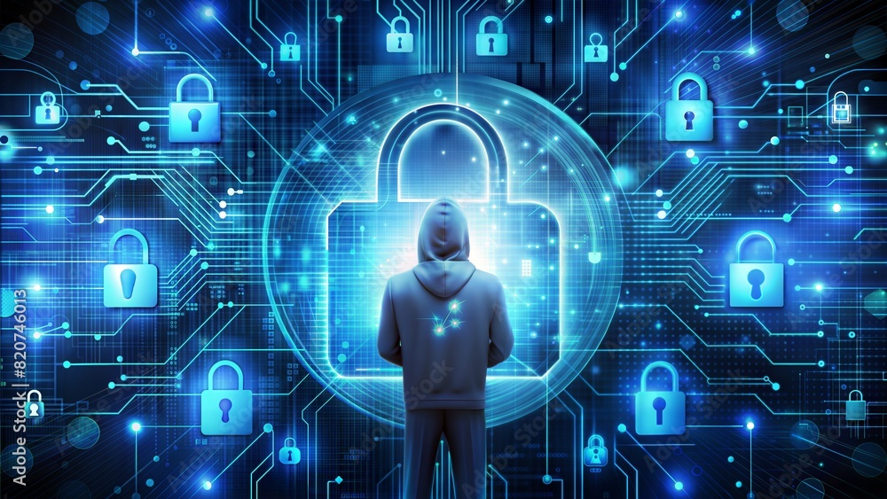 Close-up on a computer screen displaying a digital security shield deflecting cyber attacks, with blurred lines of malicious code in the background. Close-up on a computer screen displaying a digital security shield deflecting cyber attacks, with blurred lines of malicious code in the background.