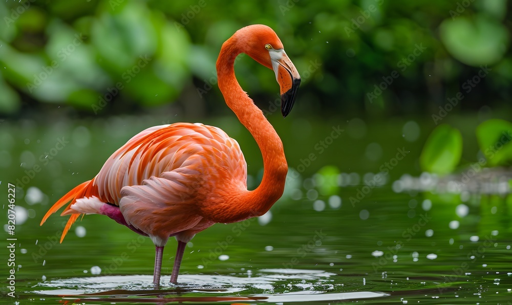 Flamingo that is pink, Generative AI Flamingo that is pink, Generative AI