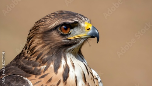 A Hawk With Its Keen Eyes Focused On Its Target Upscaled