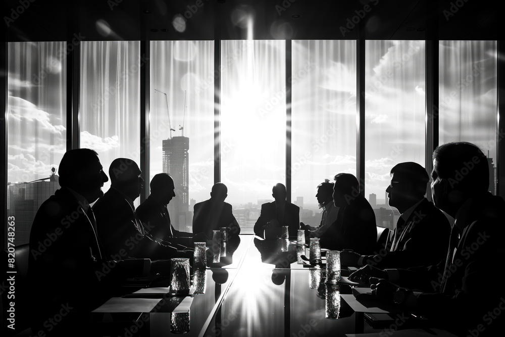 Obraz premium Business Meeting, Generative AI