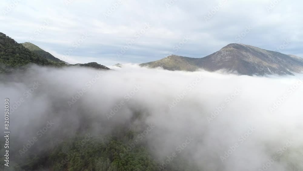 Aerial view over the clouds Aerial view over the clouds