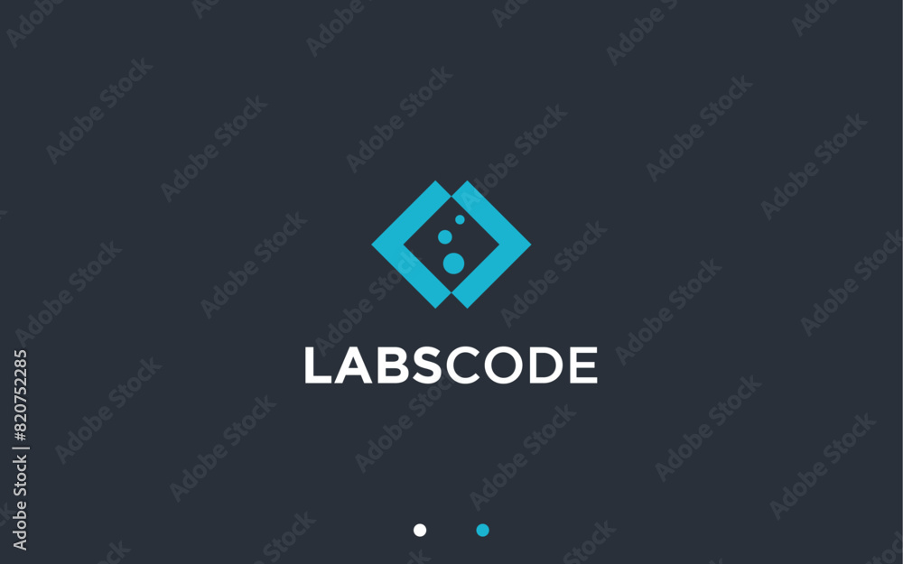 code with laboratory logo design vector silhouette illustration code with laboratory logo design vector silhouette illustration