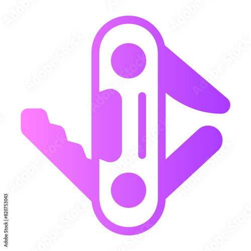 pocket knife gradient icon