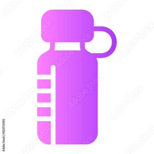 water bottle gradient icon