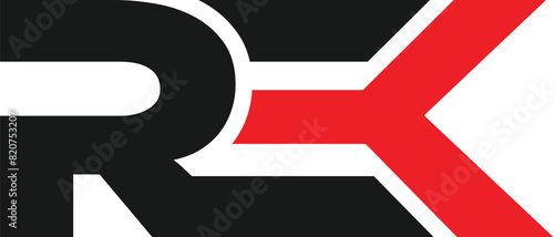 REK letter logo design for your brand