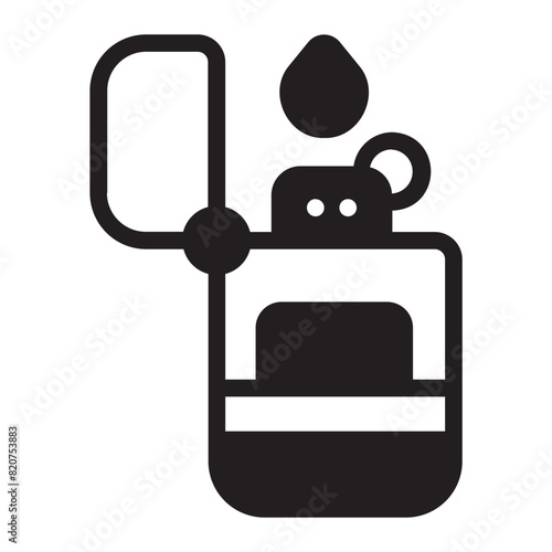 fire lighter glyph icon
