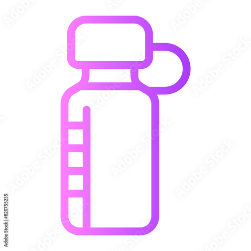 water bottle gradient icon