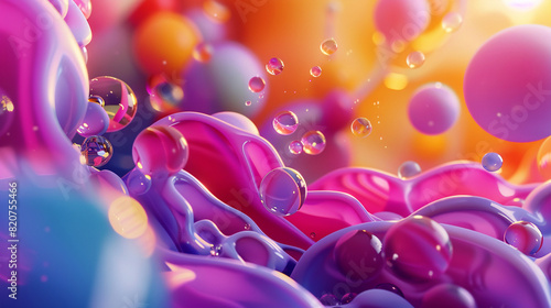 Colorful Abstract Liquid Shapes and Bubbles for Modern Marketing Designs