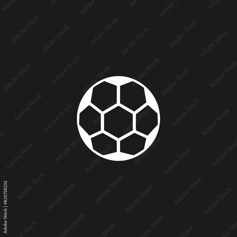 classic soccer ball professional logo vector illustration template design