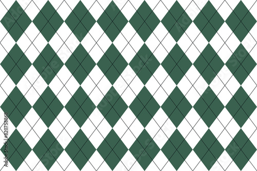 Argyle pattern. Seamless geometric background for fabric, textile, clothing, wrapping paper. Backdrop for party invite card