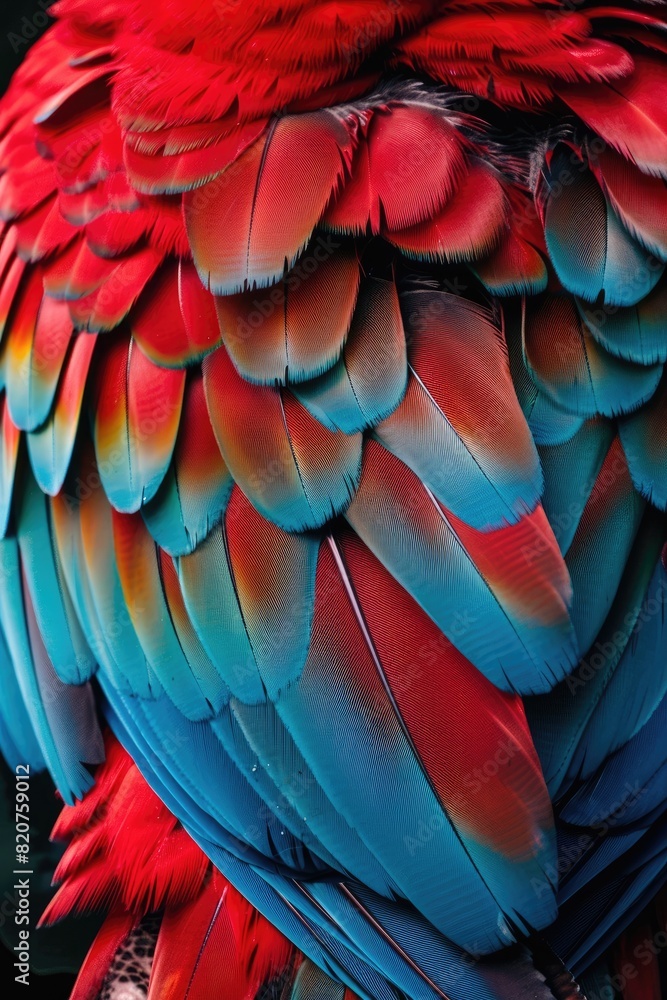 Fototapeta premium close-up parrot nature. Selective focus