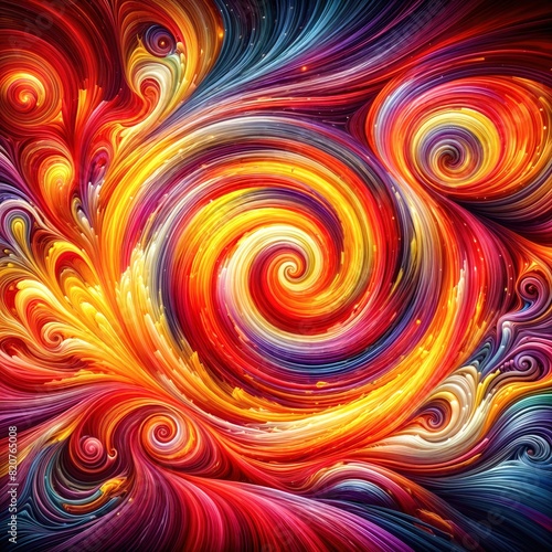 Vibrant Swirling Abstract Background