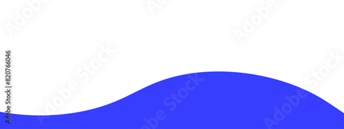 Footer, bottom separator, modern wave divider shape vector illustration	