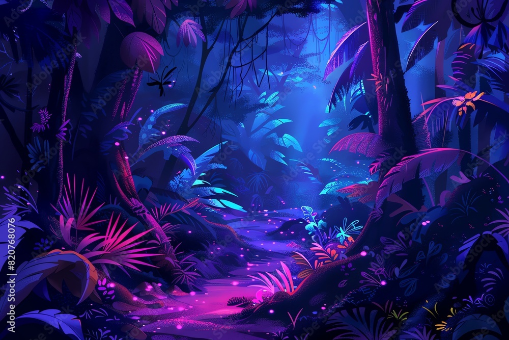 Mystical Night Forest Mystical Night Forest