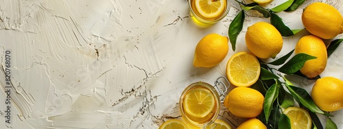 lemon essential oil. Selective focus