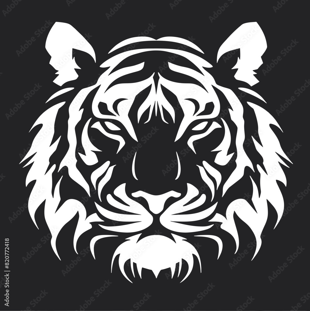 Fototapeta premium tiger in animal logo