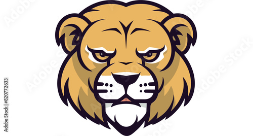Vector of a lion logo against a white background