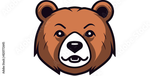 Vector of a bear logo against a white background