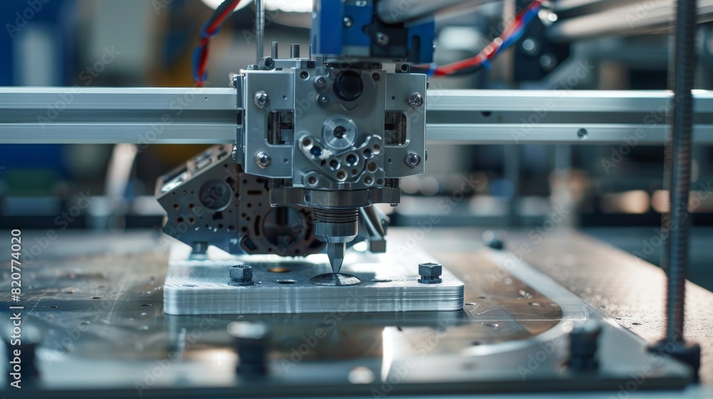 A 3D printer producing a bespoke item from innovative materials A 3D printer producing a bespoke item from innovative materials