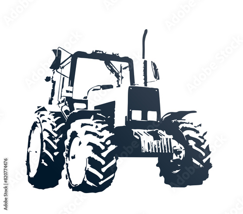 The symbol of a big tractor.
