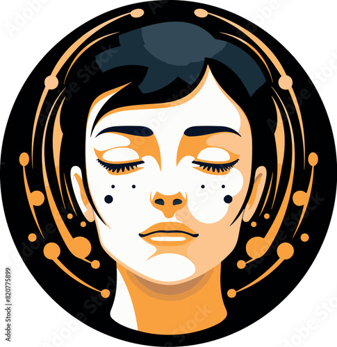 Vector illustration of a beautiful and stylish chilled person.