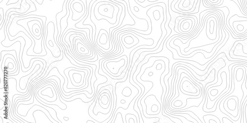 Vector geographic contour map. Topography map background. Black and white wave Seamless line. Topography relief. White wave paper curved reliefs abstract. Topographic map patterns,topography line map.