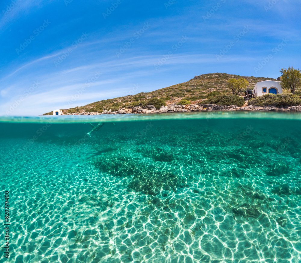 Amazing Limnionas beach in Kythera island, Greece.