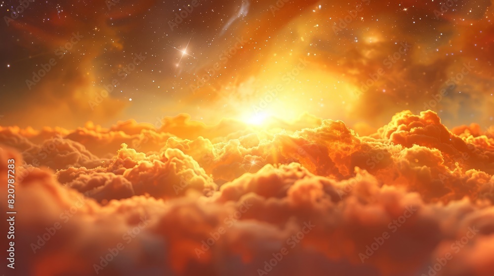 An infrared image showing the heat signatures of forming stars hidden ...