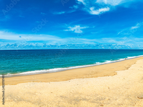 Tropical sea beach landscape background Summer sea beach background