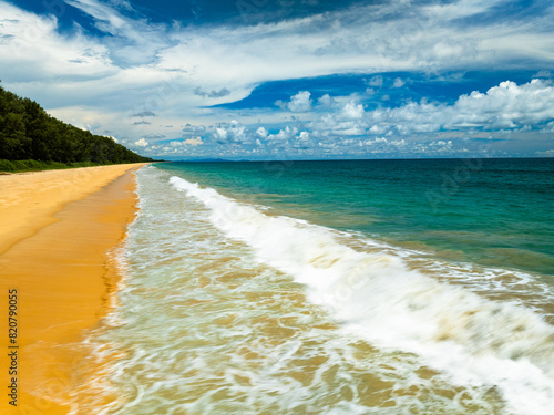 Tropical sea beach landscape background,Summer sea beach background